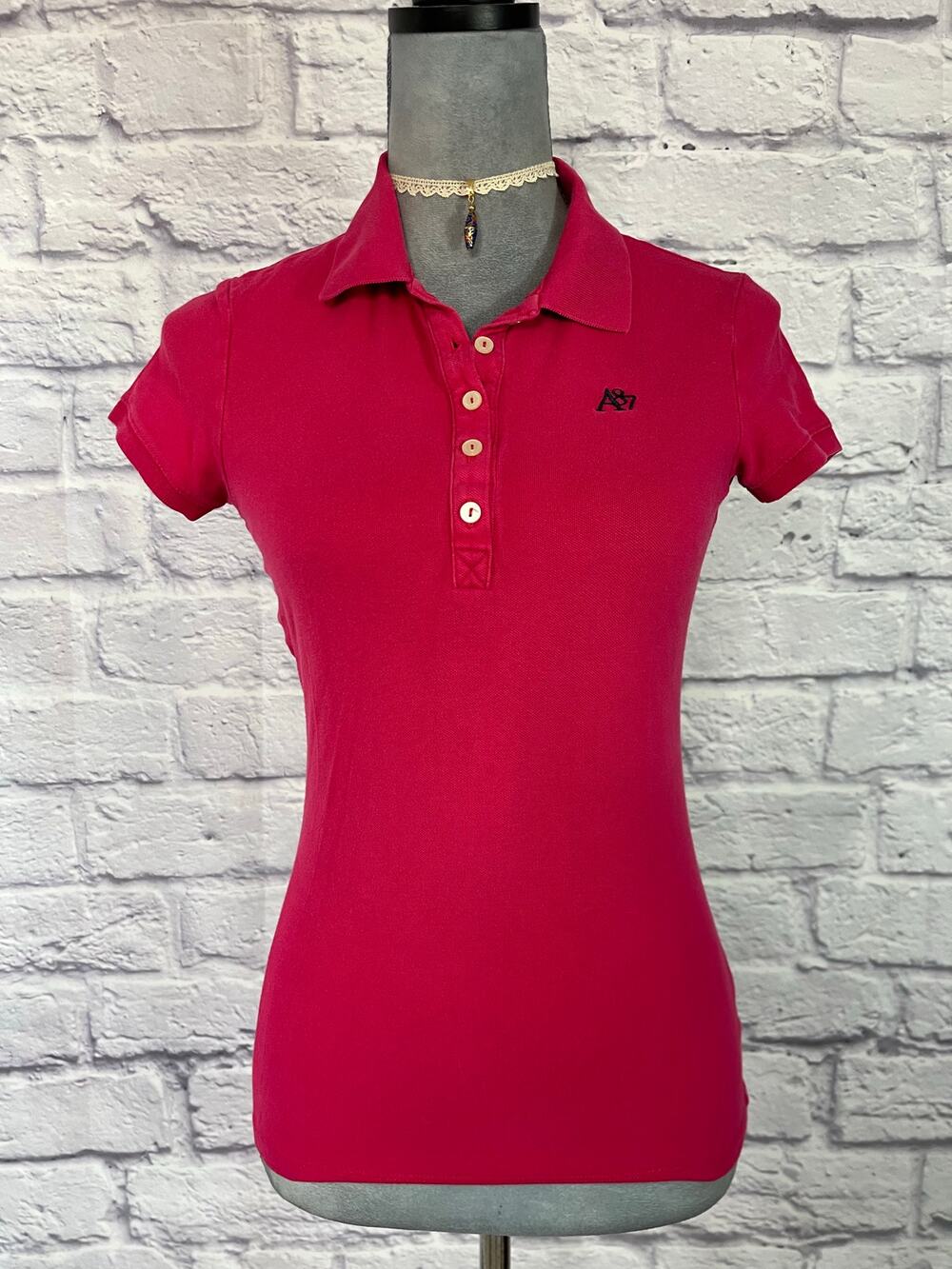 Vintage Y2K Aeropostale Short Sleeve Collared Knit Polo Shirt